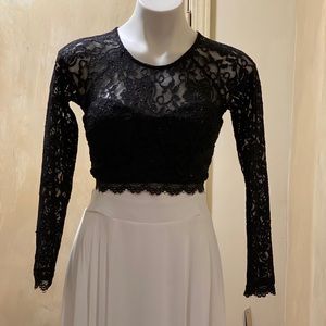 Junior women's City Studio Top Black-Skirt